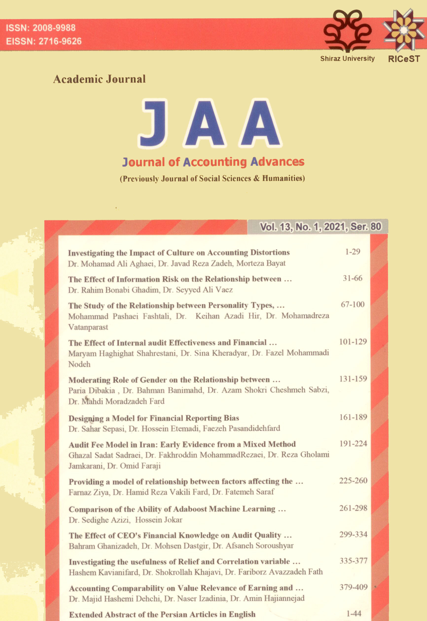 Journal of Accounting Advances