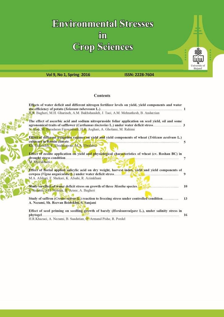 Environmental Stresses in Crop Sciences