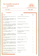 THE SCIENTIFIC JOURNAL OF AGRICULTURE (SJA)