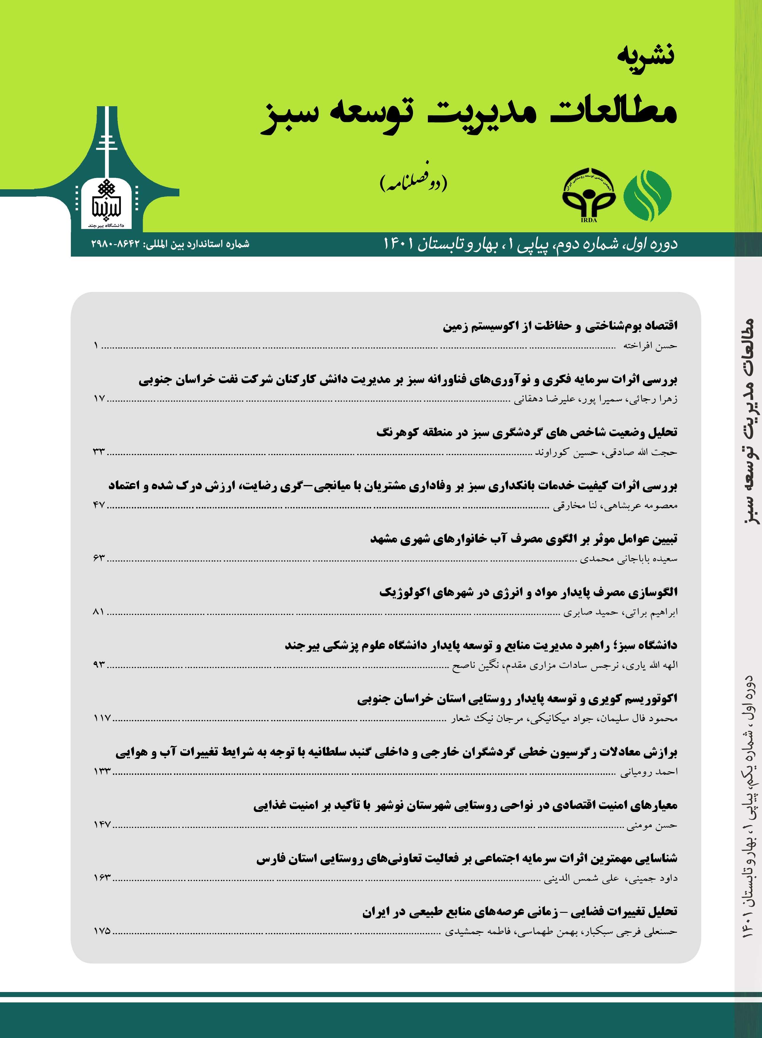 مطالعات مدیریت توسعه سبز